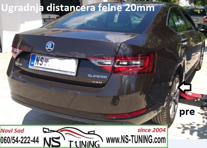 skoda superb 3 distanceri felne 15mm 20mm 2016 2017 2018 2019 2020 godiste novi sad ns tuning 5x112 57.1